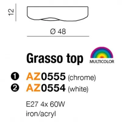 Потолочный светильник Azzardo GRASSO TOP white AZ0554