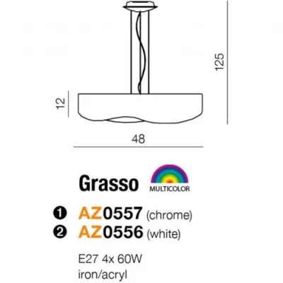 Подвесной светильник Azzardo GRASSO white AZ0556 Подвесной светильник Azzardo GRASSO white AZ0556
