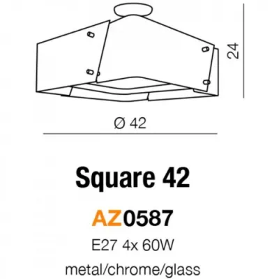 Люстра Azzardo square 42 AZ0587 Люстра Azzardo square 42 AZ0587