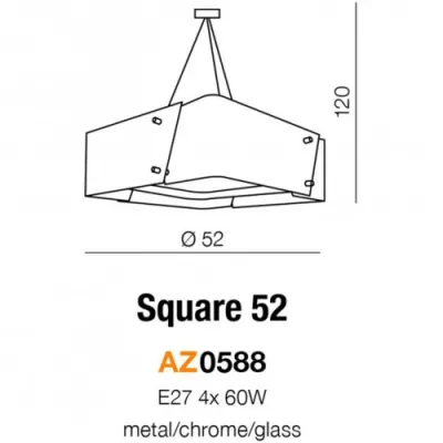 Люстра Azzardo square 52 AZ0588