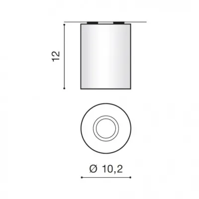 Точковий світильник Azzardo NEOS 1 blackaluminium AZ0607