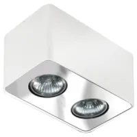 Точечный светильник Azzardo nino 2 white chrome AZ0737 Точечный светильник Azzardo nino 2 white chrome AZ0737