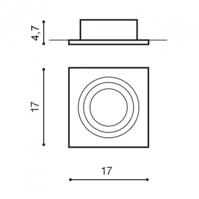 Точечный светильник Azzardo SIRO 1 aluminium AZ0767 Точечный светильник Azzardo SIRO 1 aluminium AZ0767