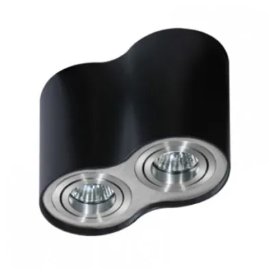 Точечный светильник Azzardo bross 2 black-aluminium AZ0782
