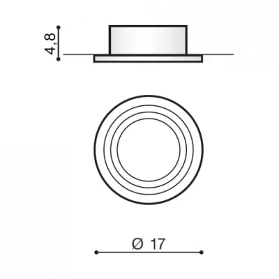 Точечный светильник Azzardo STAN aluminium AZ0860