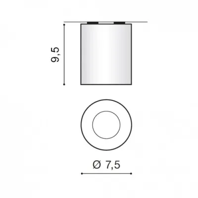 Точечный светильник Azzardo BORIS aluminium AZ1053 Точечный светильник Azzardo BORIS aluminium AZ1053