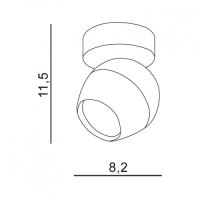 Спот система Azzardo PERA 1 sand grey AZ1245