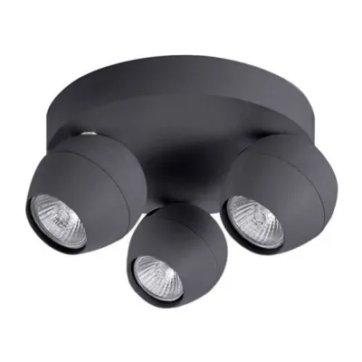 Спот Azzardo pera 3 round gray AZ1255