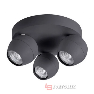 Спот Azzardo pera 3 round gray AZ1255