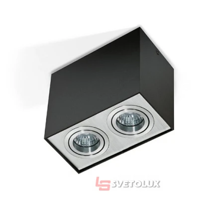 Точечный светильник Azzardo eloy 2 black aluminium AZ1355