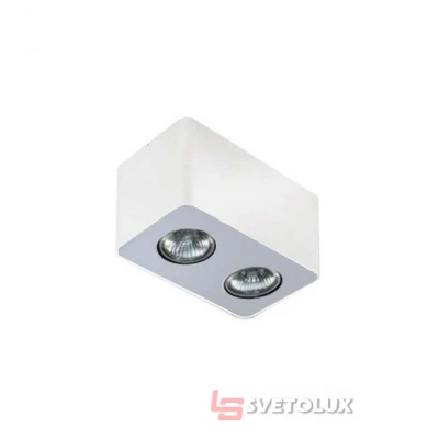 Точечный светильник Azzardo nino 2 white aluminium AZ1386