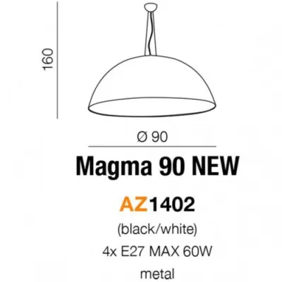 Подвесной светильник Azzardo MAGMA 90 AZ1402