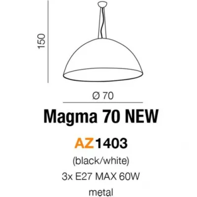 Подвесной светильник Azzardo MAGMA 70 AZ1403 Подвесной светильник Azzardo MAGMA 70 AZ1403