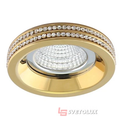 Точечный светильник Azzardo eva round gold AZ1459