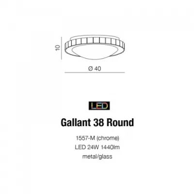 Люстра Azzardo GALLANT 38 ROUND AZ1592 Люстра Azzardo GALLANT 38 ROUND AZ1592