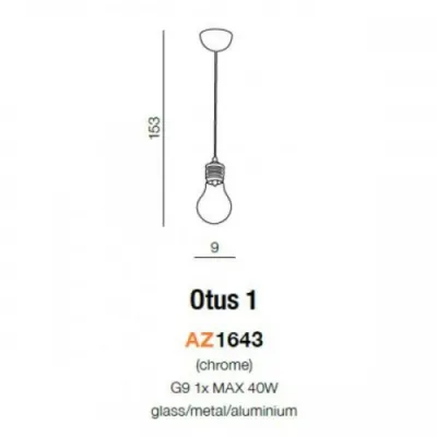Люстра Azzardo OTUS 1 AZ1643 Люстра Azzardo OTUS 1 AZ1643