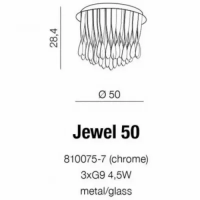 Люстра Azzardo JEWEL 50 AZ1663 Люстра Azzardo JEWEL 50 AZ1663