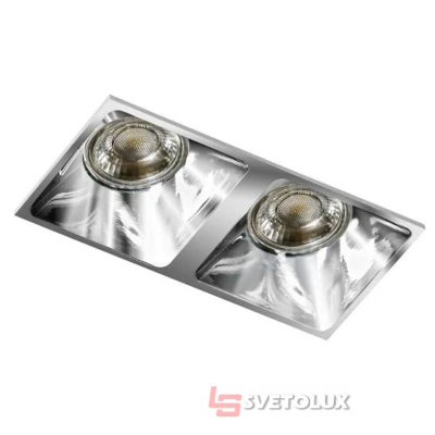 Точечный светильник Azzardo pio 2 chrome AZ1749