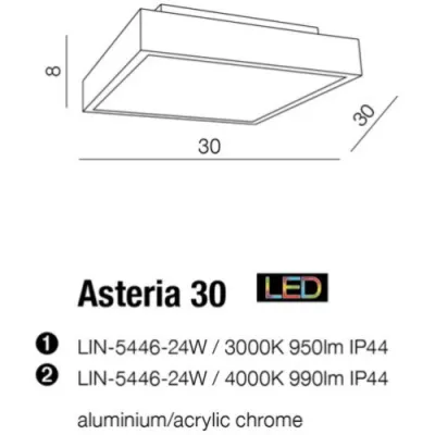 Стельовий світильник Azzardo ASTERIA 30 3000K AZ2073 Стельовий світильник Azzardo ASTERIA 30 3000K AZ2073