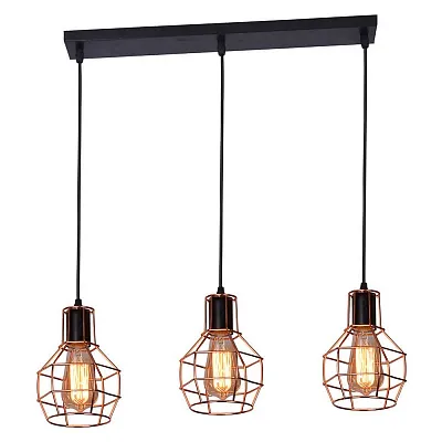 Подвесной светильник Azzardo CARRON 3 LINE COPPER AZ2141 Подвесной светильник Azzardo CARRON 3 LINE COPPER AZ2141