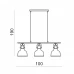 Люстра Azzardo DARLING 3 LINE black AZ2144 Люстра Azzardo DARLING 3 LINE black AZ2144