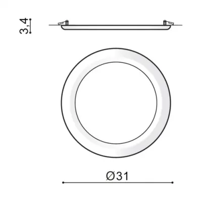 Точечный светильник Azzardo LINDA 30 3000K chrome AZ2250