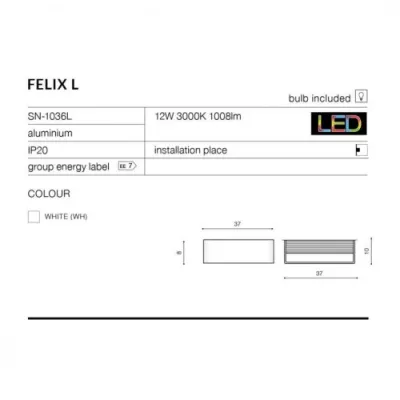 Бра Azzardo FELIX L AZ2427 Бра Azzardo FELIX L AZ2427