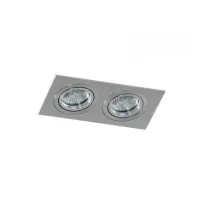Точечный светильник Azzardo CARO 2 square aluminium AZ2438