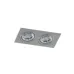 Точечный светильник Azzardo CARO 2 square aluminium AZ2438