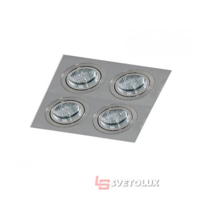 Точечный светильник Azzardo CARO 4 square aluminium AZ2444