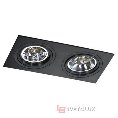 Точечный светильник Azzardo siro 2 (black/black) AZ2806