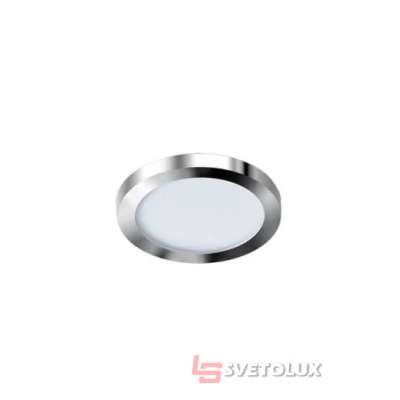 Точечный светильник Azzardo slim 9 round 4000k ip44 (chrome) AZ2862