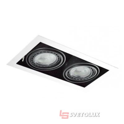 Точечный светильник Azzardo nova 2 (white/black) AZ2877