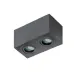 Точковий світильник Azzardo BRANT 2 square IP44 black AZ2879