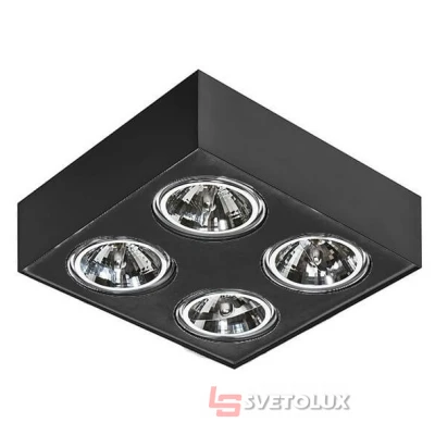 Точечный светильник Azzardo PAULO 4 12V blackblack AZ2888