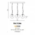 Подвесной светильник Azzardo IRIS 3 LINE chrome AZ3103 Подвесной светильник Azzardo IRIS 3 LINE chrome AZ3103