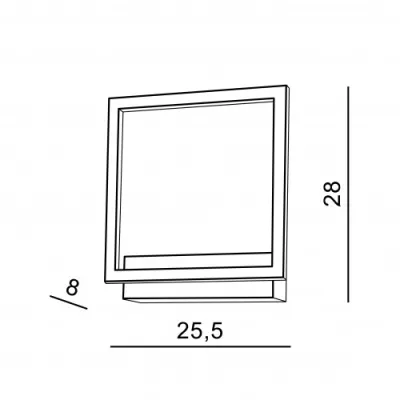 Бра Azzardo opera wall black AZ3141