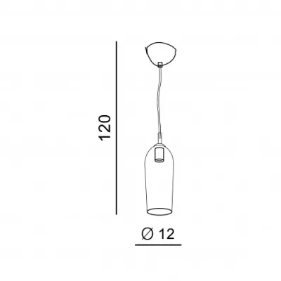 Подвесной светильник Azzardo BLANCA 1 CHAMPAGNE AZ3337 Подвесной светильник Azzardo BLANCA 1 CHAMPAGNE AZ3337