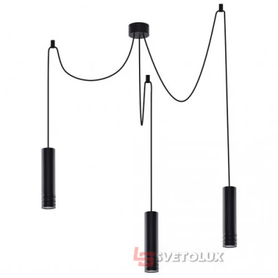 Подвесной светильник Azzardo LOCUS L pendant 3 black AZ3402