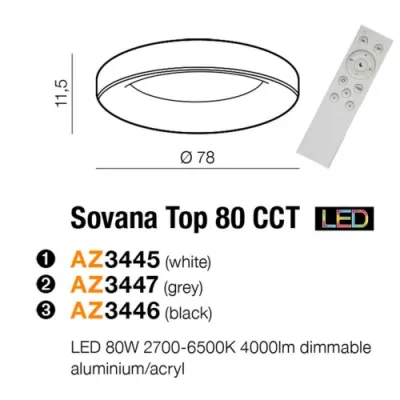 Люстра Azzardo SOVANA TOP 80 cct black AZ3446