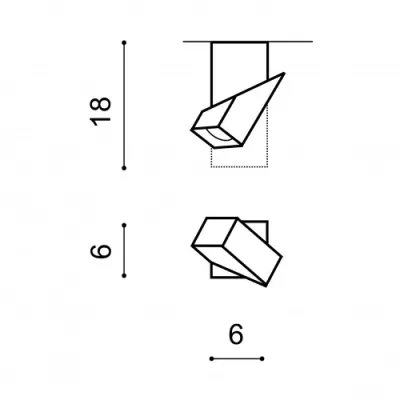 Точечный светильник Azzardo SANTOS square black AZ3523 Точечный светильник Azzardo SANTOS square black AZ3523
