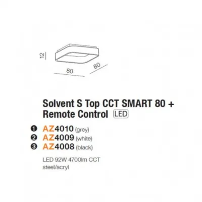 Світильник стельовий Azzardo Solvent S Top cct smart80 + ??Remote Control AZ4008 Світильник стельовий Azzardo Solvent S Top cct smart80 + ??Remote Control AZ4008