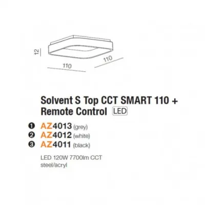 Потолочный светильник Azzardo Solvent S Top cct smart110 + Remote Control AZ4011 Потолочный светильник Azzardo Solvent S Top cct smart110 + Remote Control AZ4011