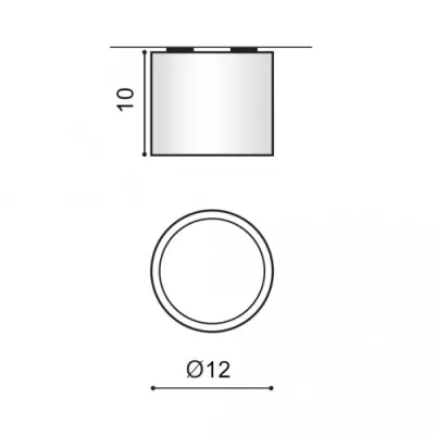 Точечный светильник Azzardo ECO ALIX v2. BK AZ4319