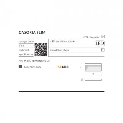 Подсветка ступенек Azzardo CASORIA R DGR AZ4365