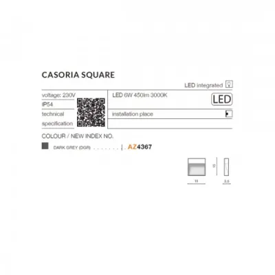 Подсветка ступенек Azzardo CASORIA S DGR AZ4367