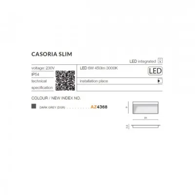 Подсветка ступенек Azzardo CASORIA SLIM DGR AZ4368 Подсветка ступенек Azzardo CASORIA SLIM DGR AZ4368