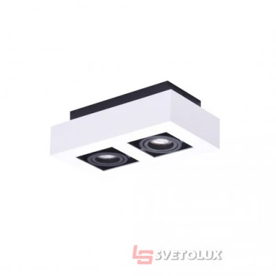 Точечный светильник Azzardo NIKEA 2 GU10 WH/BK AZ4433