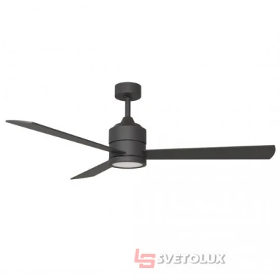 Люстра вентилятор Azzardo VINCA cct + Remote Control BK/BK AZ4452