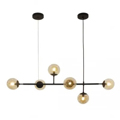 Люстра Azzardo HELIOS 6 BK AZ4698